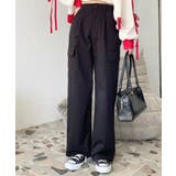 タック入りセミワイドカーゴパンツ | moment+ | 詳細画像10 