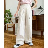 タック入りセミワイドカーゴパンツ | moment+ | 詳細画像14 