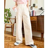 タック入りセミワイドカーゴパンツ | moment+ | 詳細画像17 