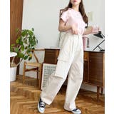 タック入りセミワイドカーゴパンツ | moment+ | 詳細画像18 