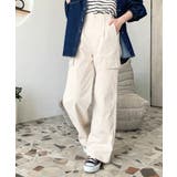 タック入りセミワイドカーゴパンツ | moment+ | 詳細画像19 