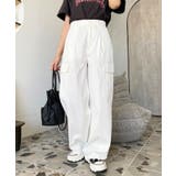 タック入りセミワイドカーゴパンツ | moment+ | 詳細画像27 