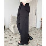 タック入りセミワイドカーゴパンツ | moment+ | 詳細画像8 