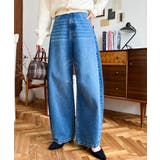 ブルー | カーブデニム | moment+