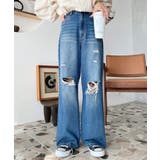 クラッシュダメージデニムパンツ | moment+ | 詳細画像25