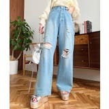 クラッシュダメージデニムパンツ | moment+ | 詳細画像28