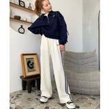 ロゴ刺繍トラックジャージパンツ | moment+ | 詳細画像2 