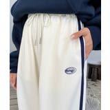 ロゴ刺繍トラックジャージパンツ | moment+ | 詳細画像4 