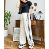 ロゴ刺繍トラックジャージパンツ | moment+ | 詳細画像9 