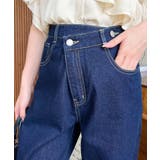 アシンメトリーストレートデニムパンツ | moment+ | 詳細画像34