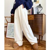 サイドレース切替スウェットパンツ | moment+ | 詳細画像7 
