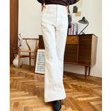 デニム＆ツイルフレアパンツ | moment+ | 詳細画像11 