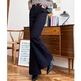 デニム＆ツイルフレアパンツ | moment+ | 詳細画像16 