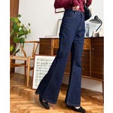 デニム＆ツイルフレアパンツ | moment+ | 詳細画像27 