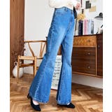 デニム＆ツイルフレアパンツ | moment+ | 詳細画像37 