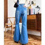 デニム＆ツイルフレアパンツ | moment+ | 詳細画像38 