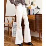 デニム＆ツイルフレアパンツ | moment+ | 詳細画像4 