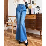 デニム＆ツイルフレアパンツ | moment+ | 詳細画像40 