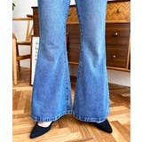 デニム＆ツイルフレアパンツ | moment+ | 詳細画像48 