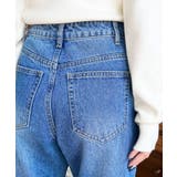 デニム＆ツイルフレアパンツ | moment+ | 詳細画像51 