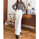 デニム＆ツイルフレアパンツ | moment+ | 詳細画像8 