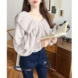 デニム&ツイルカットアウトリボンフレアパンツ | moment+ | 詳細画像57