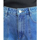 デニム&ツイルカットアウトリボンフレアパンツ | moment+ | 詳細画像72