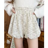 カラーツイードバルーンミニキュロット | moment+ | 詳細画像12 