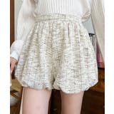 カラーツイードバルーンミニキュロット | moment+ | 詳細画像14 