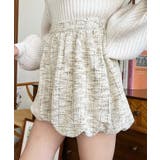 カラーツイードバルーンミニキュロット | moment+ | 詳細画像16 