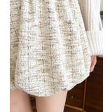 カラーツイードバルーンミニキュロット | moment+ | 詳細画像24 