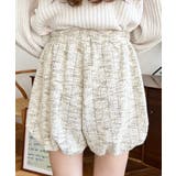 カラーツイードバルーンミニキュロット | moment+ | 詳細画像27 