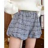 カラーツイードバルーンミニキュロット | moment+ | 詳細画像3 