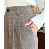 センタープレスツータックセミワイドチェックパンツ | moment+ | 詳細画像19