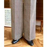 センタープレスツータックセミワイドチェックパンツ | moment+ | 詳細画像20