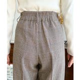 センタープレスツータックセミワイドチェックパンツ | moment+ | 詳細画像21