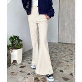 アイボリー | コーデュロイフレアパンツ | moment+