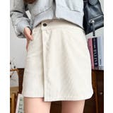 ラップ風コーデュロイショートパンツ | moment+ | 詳細画像2 