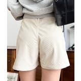 ラップ風コーデュロイショートパンツ | moment+ | 詳細画像4 