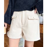 微起毛ウールライク金ボタンフラップショートパンツ | moment+ | 詳細画像4 