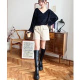 微起毛ウールライク金ボタンフラップショートパンツ | moment+ | 詳細画像7 