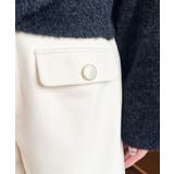 微起毛ウールライク金ボタンフラップショートパンツ | moment+ | 詳細画像9 