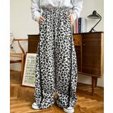 サイドレース切替レオパードスウェットパンツ | moment+ | 詳細画像7 