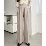 センタープレスツータックセミワイドストライプパンツ | moment+ | 詳細画像36 