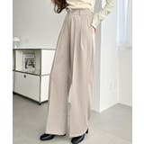 センタープレスツータックセミワイドストライプパンツ | moment+ | 詳細画像38 