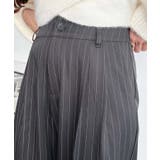 センタープレスツータックセミワイドストライプパンツ | moment+ | 詳細画像6 