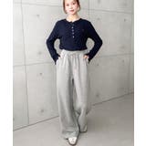 裏毛ストレートスウェットパンツ 綿100%ヘビーウェイト | moment+ | 詳細画像25 