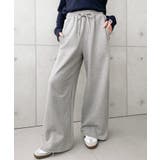 杢グレー | 裏毛ストレートスウェットパンツ 綿100%ヘビーウェイト | moment+