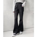 裏毛スウェットフレアパンツ 綿100％ヘビーウエイト | moment+ | 詳細画像14 