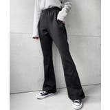 裏毛スウェットフレアパンツ 綿100％ヘビーウエイト | moment+ | 詳細画像16 